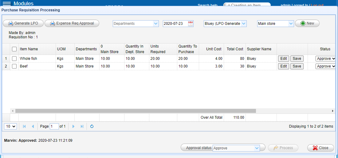 A-purchase req approvals